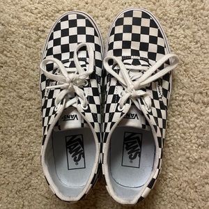 old-school checkered vans